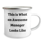 Funny Manager Gifts for Dad - This Is What An Awesome Manager Looks Like, Camping Mug for Father's Day, Gifts from Men to Manager, Perfect for Coworkers
