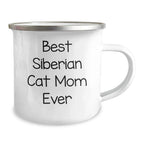 Siberian Cat Mom Gifts for Men, Funny Camping Mug with Best Quotes, Unique Father's Day Unique Gifts from Family, Best for Siberian Cat Enthusiasts