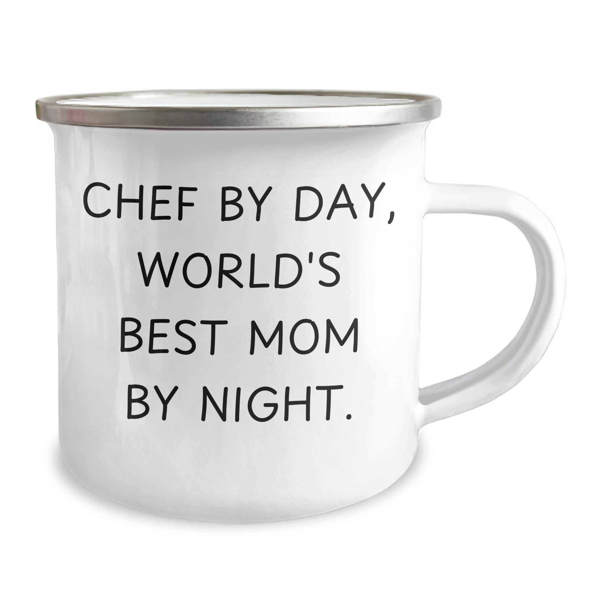 Chef Camping Mug, Funny Graduation Gift for Chef By Day, World's Best Mom By Night., Gifts from Mom to Chef - Image 2