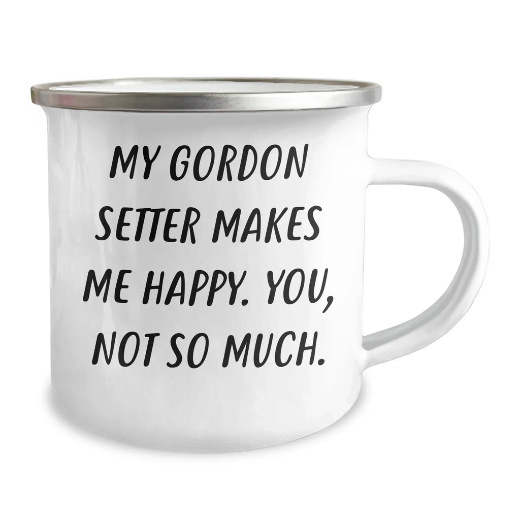 Gordon Setter Dog Lovers Gifts from Dad Funny Camping Mugs for Men Gordon Setter Dog Enthusiasts, Make Your Dad's Day Happy