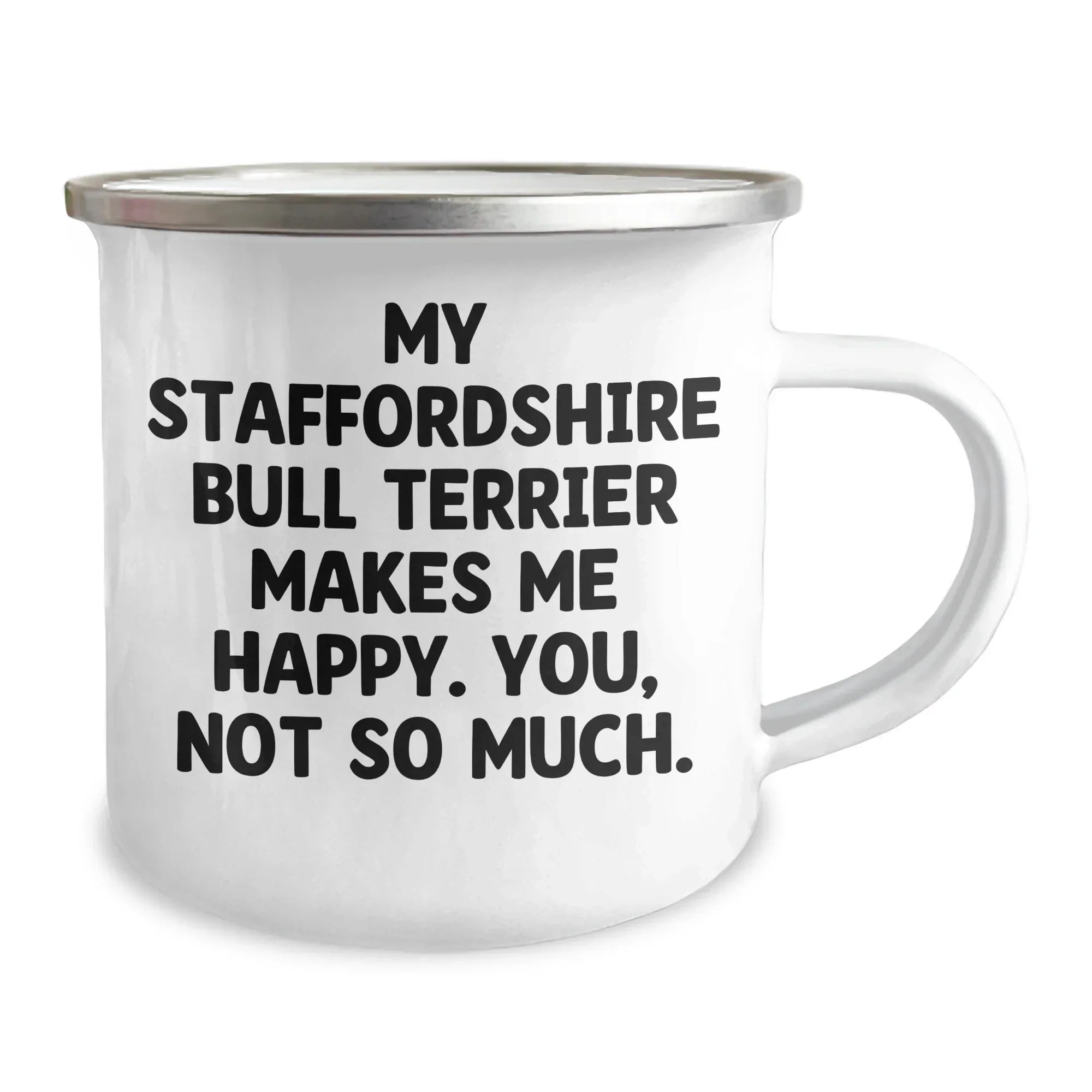 Staffordshire Bull Terrier Dog Lovers Funny Camping Mug Gifts from Family to Father's Day for Him