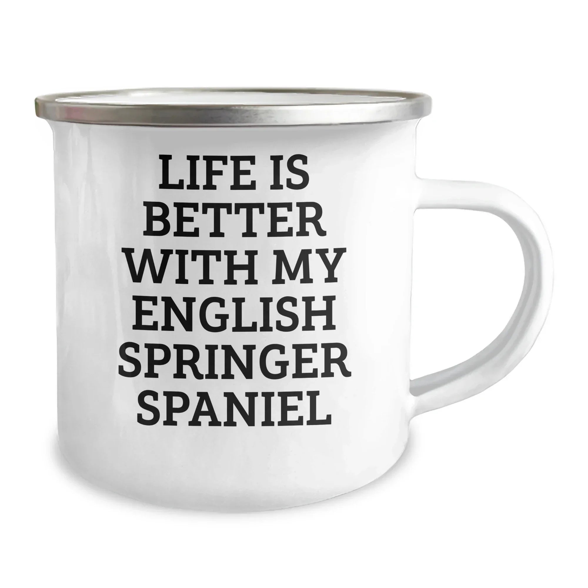 English Springer Spaniel Dog Lover Gifts, Funny Camping Mug, Gifts from Men to English Springer Spaniel Dog Owners for Father's Day, Unique Inspirational Mugs