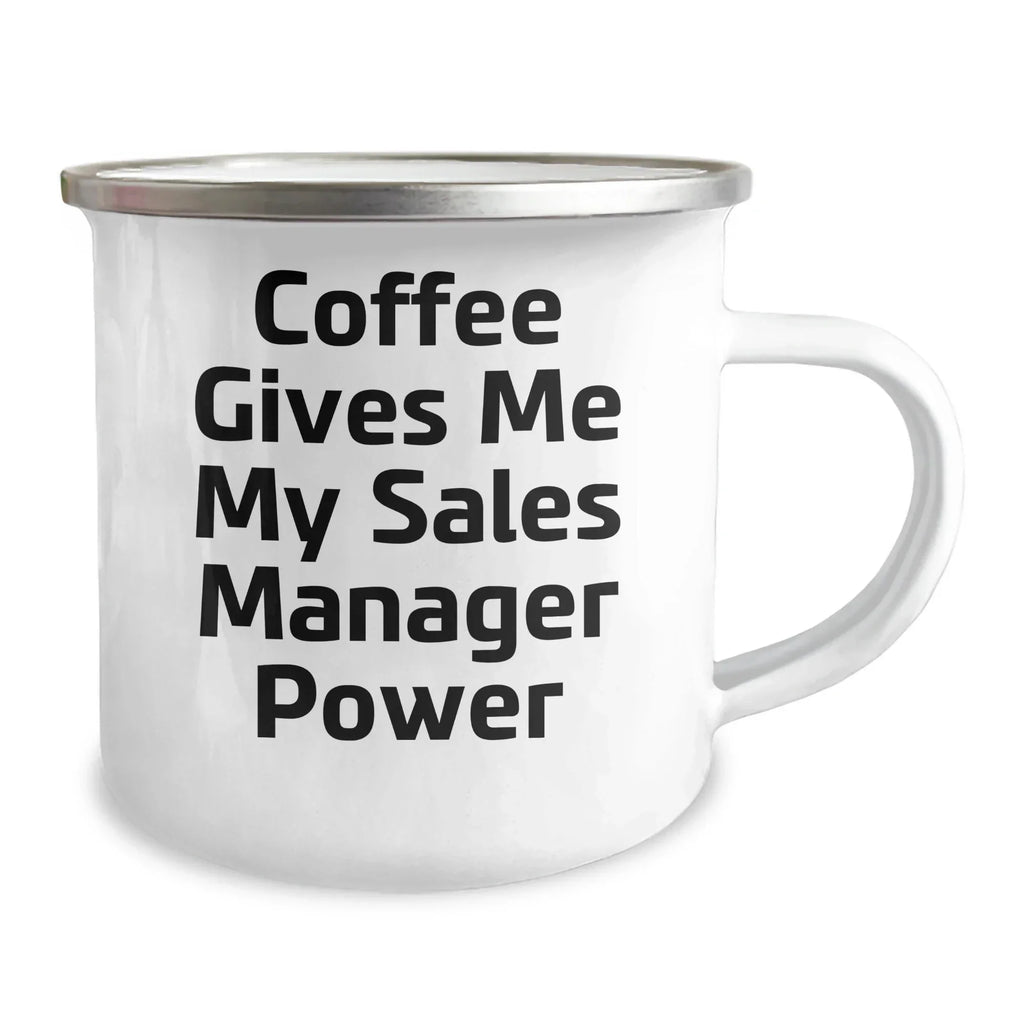 Sales Manager Power Gifts from Friends and Family, Funny Coffee Mug for Graduation, 'Coffee Gives Me My Sales Manager Power'