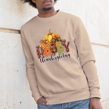 Happy Thanksgiving Festive Holiday Sweatshirt - Mallard Moon Gift Shop