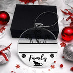 Candy Cane Personalized Acrylic Keepsake Ornament