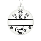 Candy Cane Personalized Acrylic Keepsake Ornament