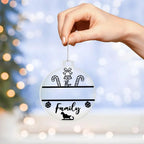 Candy Cane Personalized Acrylic Keepsake Ornament