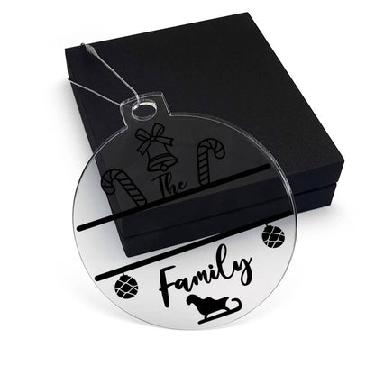 Candy Cane Personalized Acrylic Keepsake Ornament