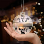 Candy Cane Personalized Acrylic Keepsake Ornament