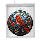 Cardinal Stained Glass Acrylic Keepsake Ornament