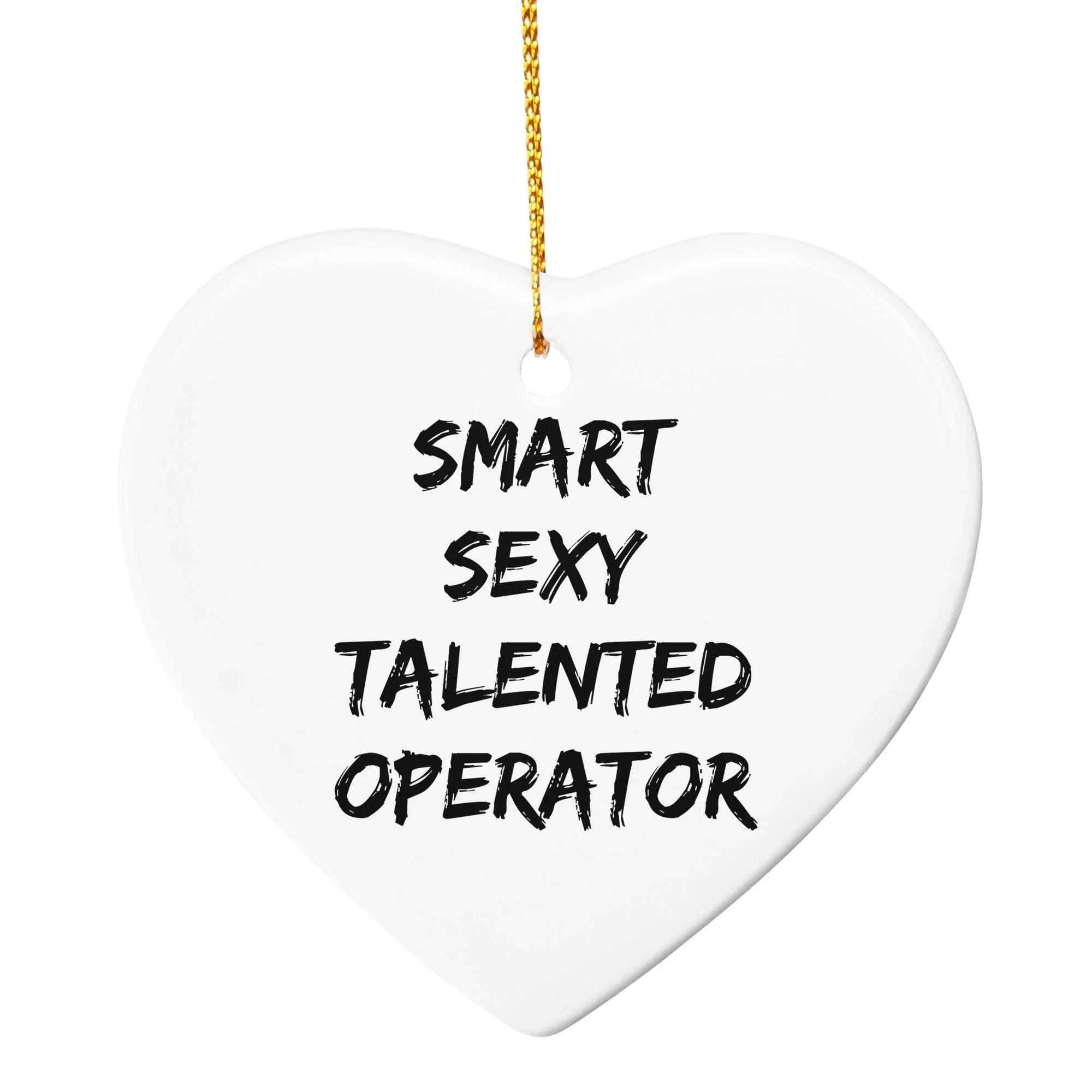 Funny Smart Sexy Talented Operator Circle Christmas Ornament Gifts