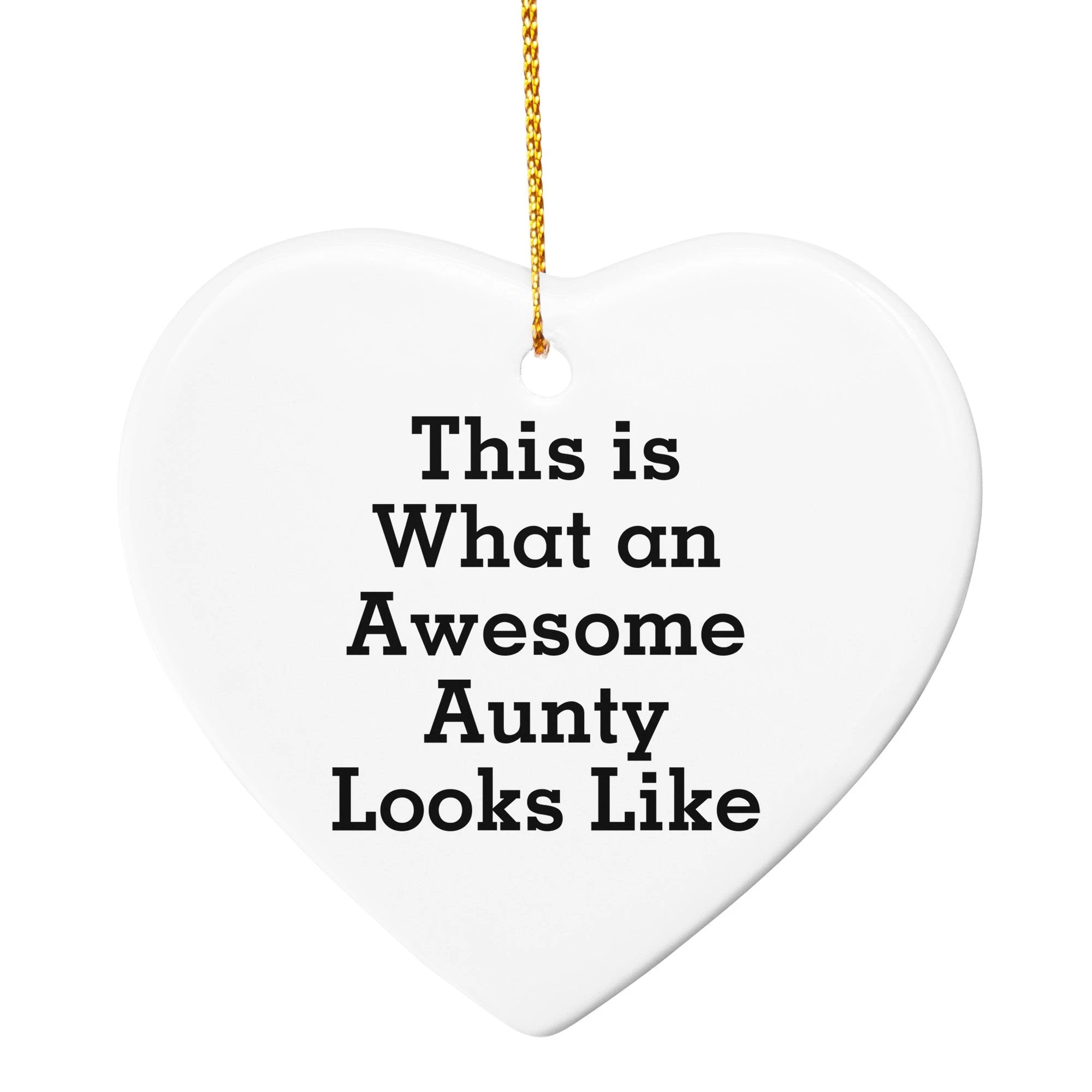 Aunty Gifts, This Is What An Awesome Aunty Looks Like, Circle Ornament for Christmas Gifts