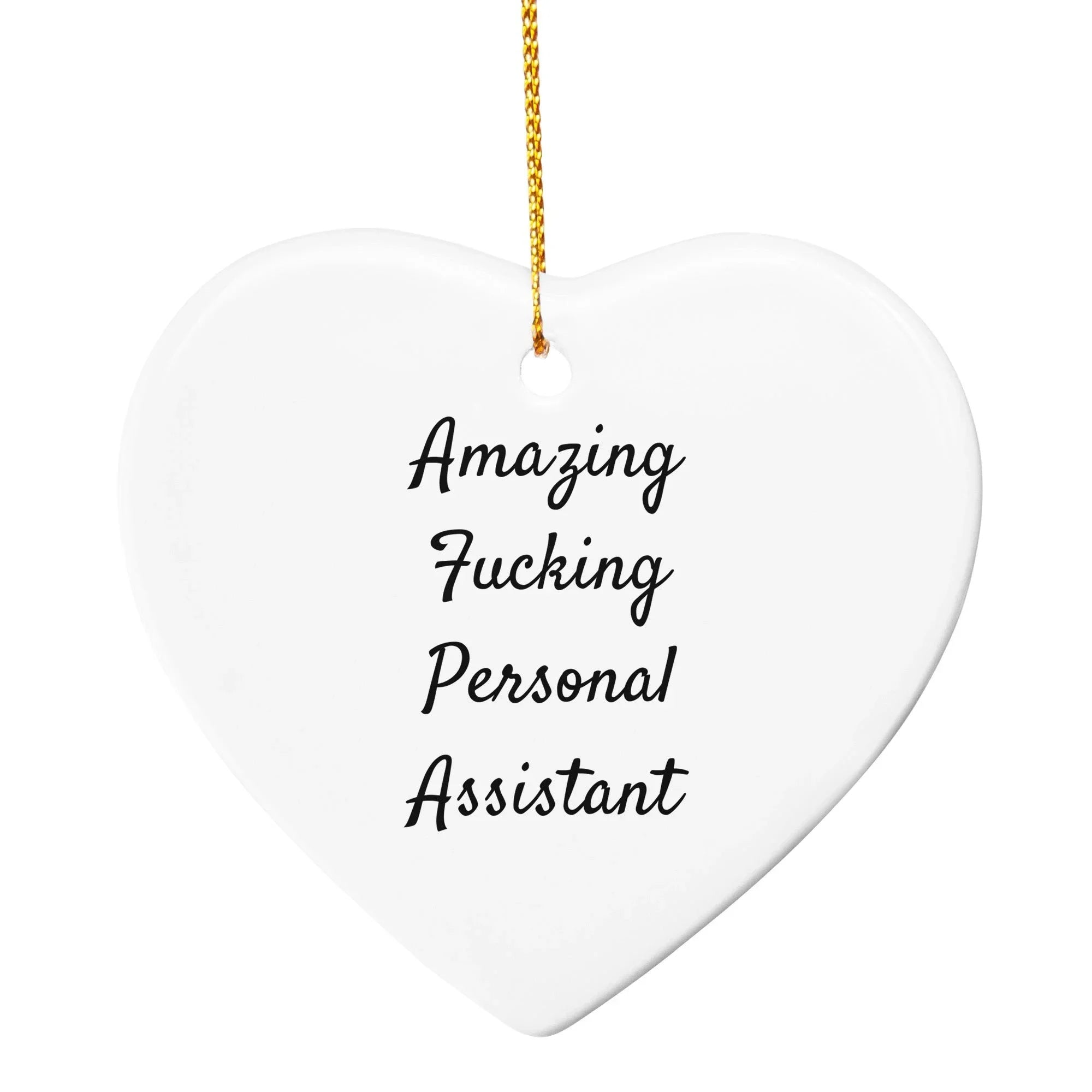 Funny Personal Assistant Circle Christmas Ornament - 'Amazing Personal Assistant' Birthday Appreciation Gift