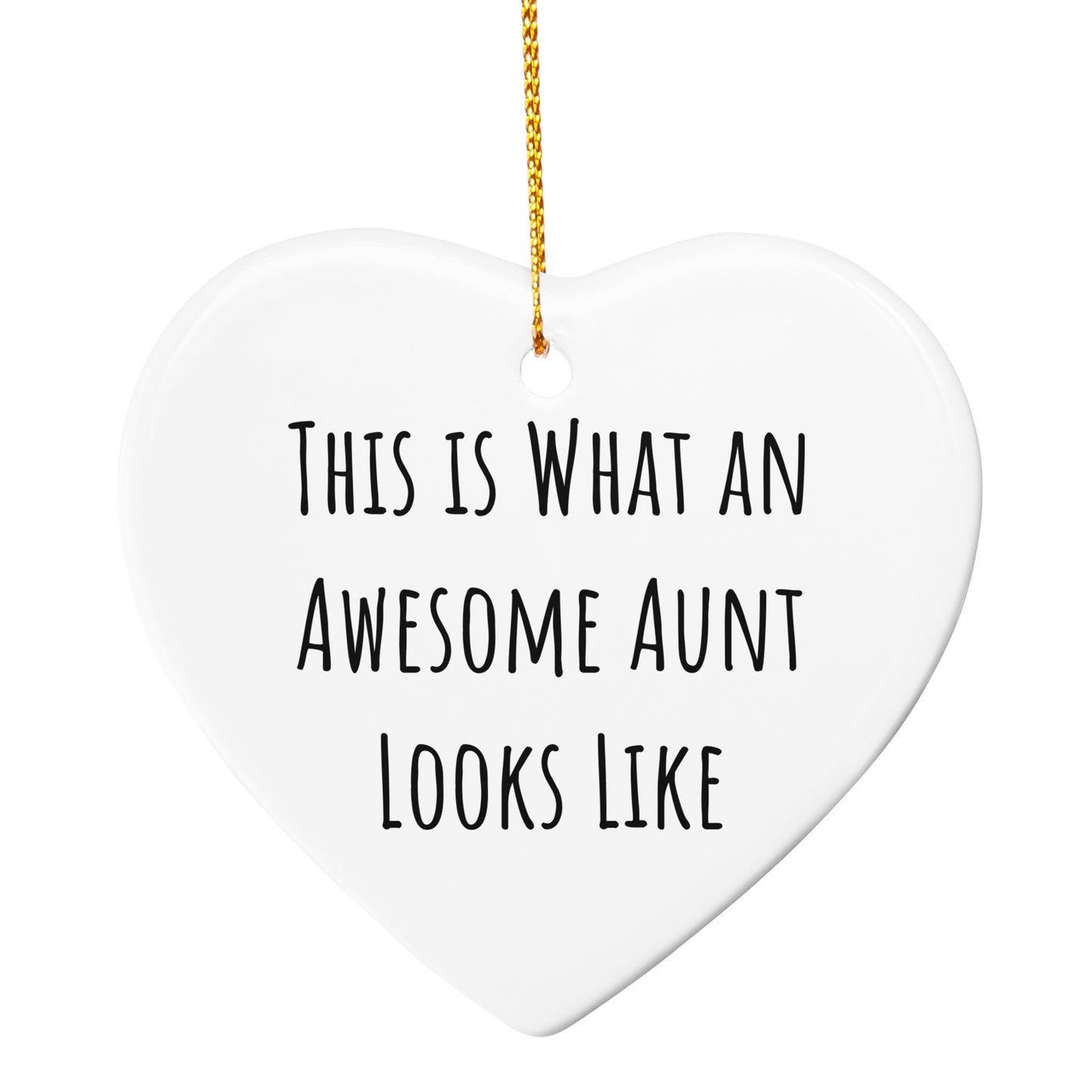 Funny Aunt Circle Ornament - This Is What An Awesome Aunt Looks Like Christmas Gifts