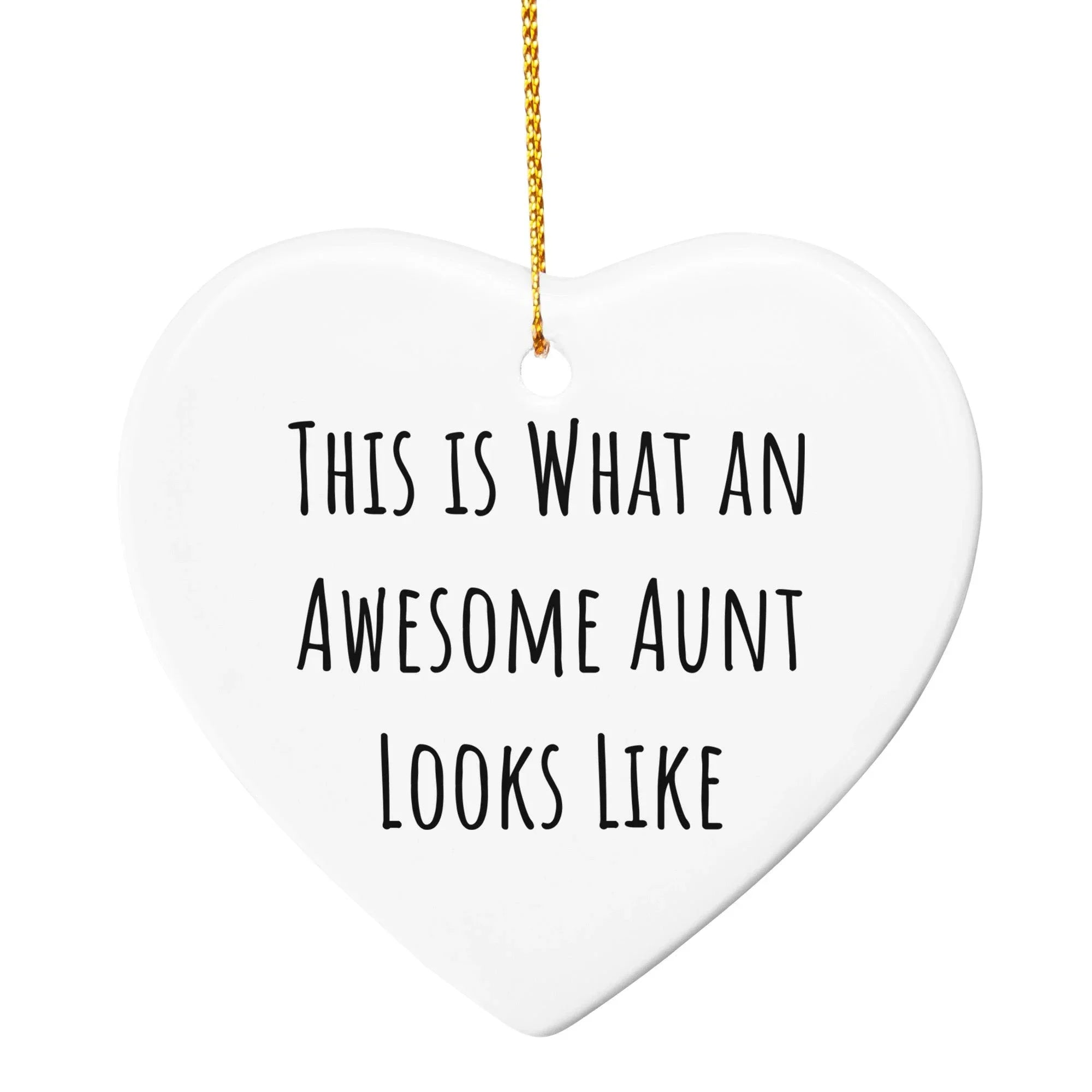 Funny Aunt Circle Ornament - This Is What An Awesome Aunt Looks Like Christmas Gifts