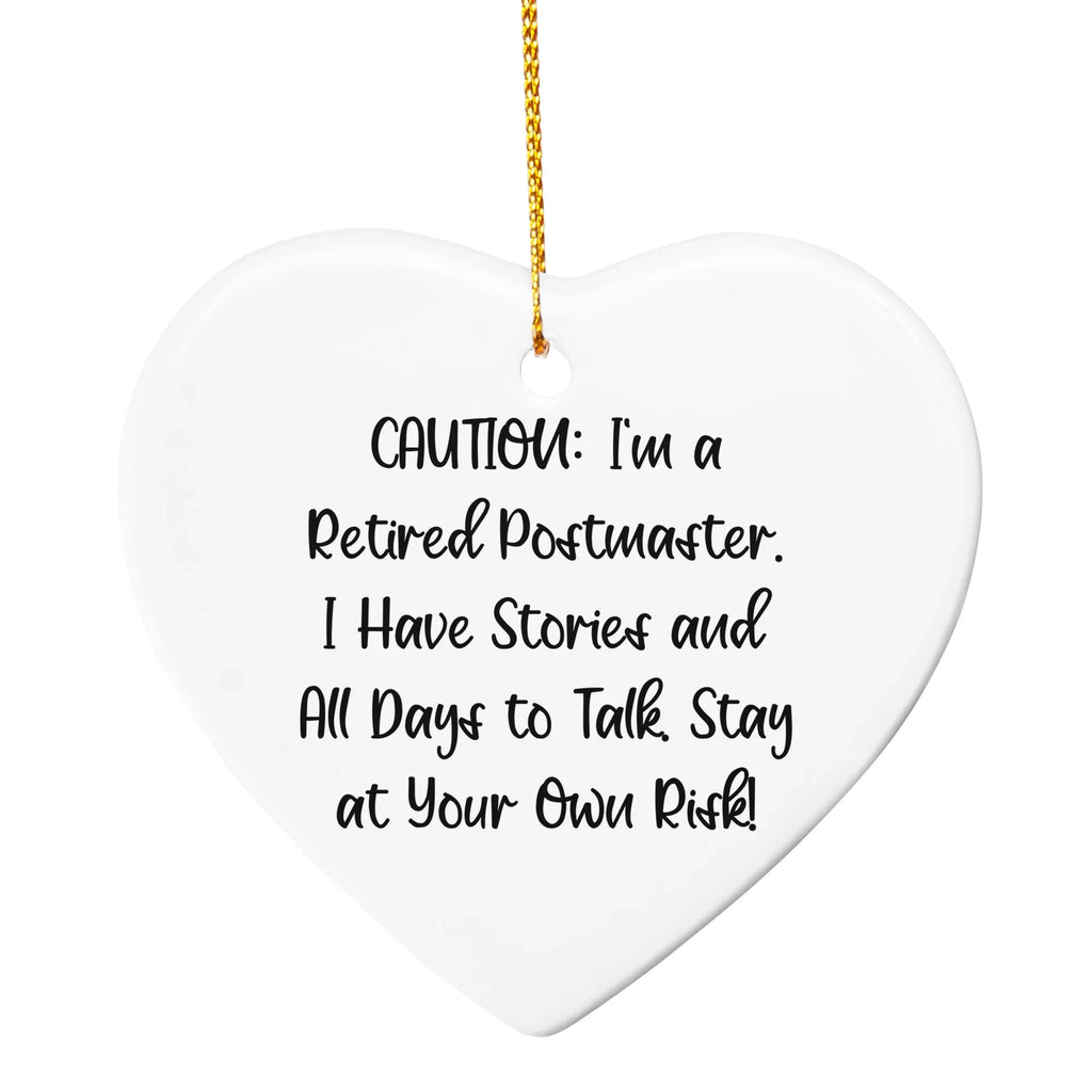 Postmaster's Wisdom Circle Ornament, Funny Quote Christmas Unique Postmaster Gifts