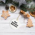 Chartreux Cat Mom Gifts from Family to Friends - Best Chartreux Mom Ever Circle Ornament for Christmas