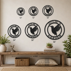 Personalized Hummingbird Metal Wall Art | Custom Garden Name Sign | Hummingbird Garden Decor | Personalized Outdoor Metal Sign | Made in USA