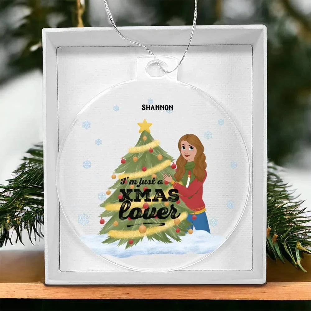 Christmas Tree Lover Personalized Acrylic Keepsake Ornament