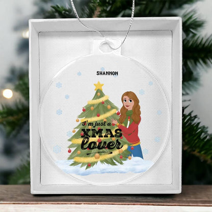 Christmas Tree Lover Personalized Acrylic Keepsake Ornament