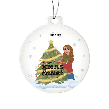 Christmas Tree Lover Personalized Acrylic Keepsake Ornament