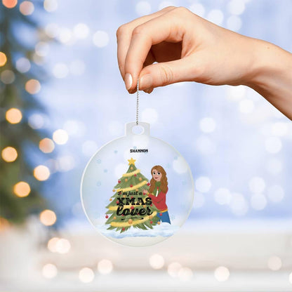 Christmas Tree Lover Personalized Acrylic Keepsake Ornament