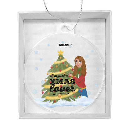 Christmas Tree Lover Personalized Acrylic Keepsake Ornament
