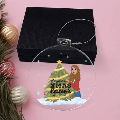 Christmas Tree Lover Personalized Acrylic Keepsake Ornament