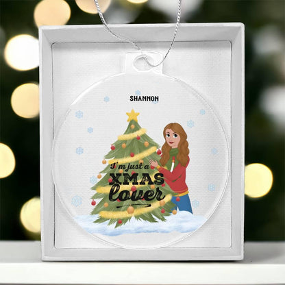 Christmas Tree Lover Personalized Acrylic Keepsake Ornament