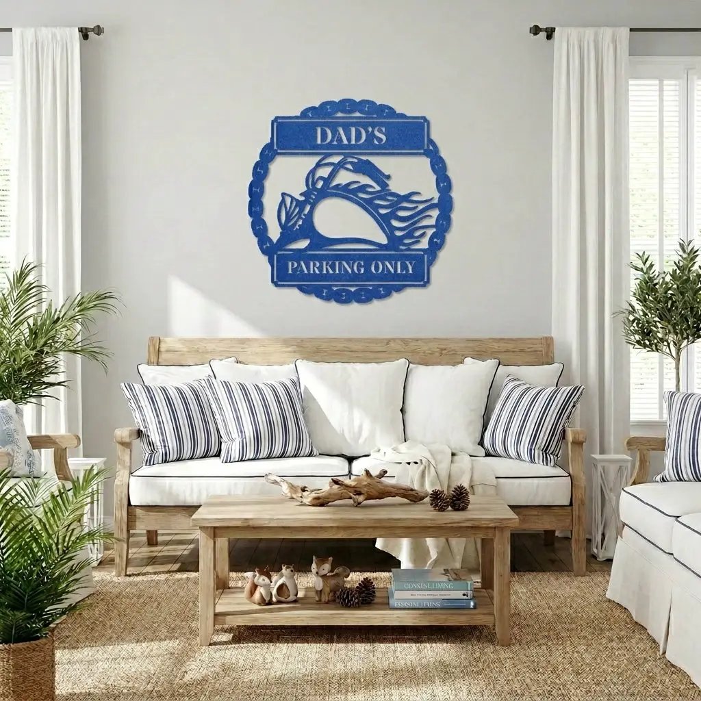 Personalized Motorcycle Metal Wall Art Sign – Custom Biker Name Sign – Garage Wall Decor – Man Cave Motorcycle Gift
