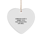 Cobbling Gifts from Friends for Christmas, Inspirational Heart Ornament for Men, Women, Family, Funny Quote