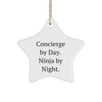 Concierge Gifts from Men to Women, Funny Star Ornament for Christmas Unique Gifts