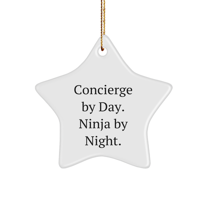 Concierge Gifts from Men to Women, Funny Star Ornament for Christmas Unique Gifts