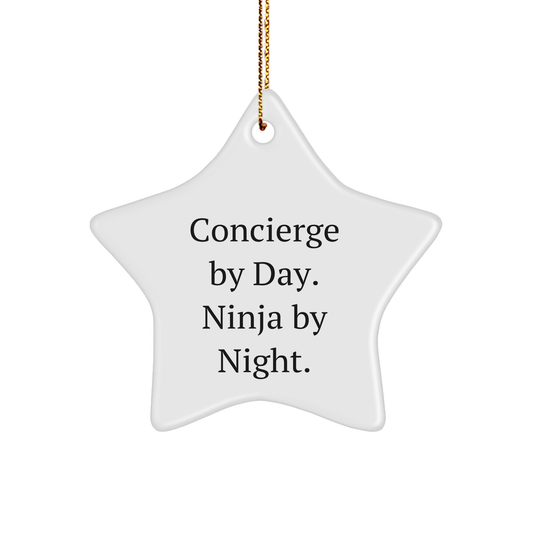 Concierge Gifts from Men to Women, Funny Star Ornament for Christmas Unique Gifts