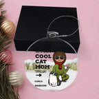 Cool Cat Mom Personalized Acrylic Keepsake Ornament