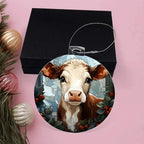 Cow Acrylic Keepsake Ornament