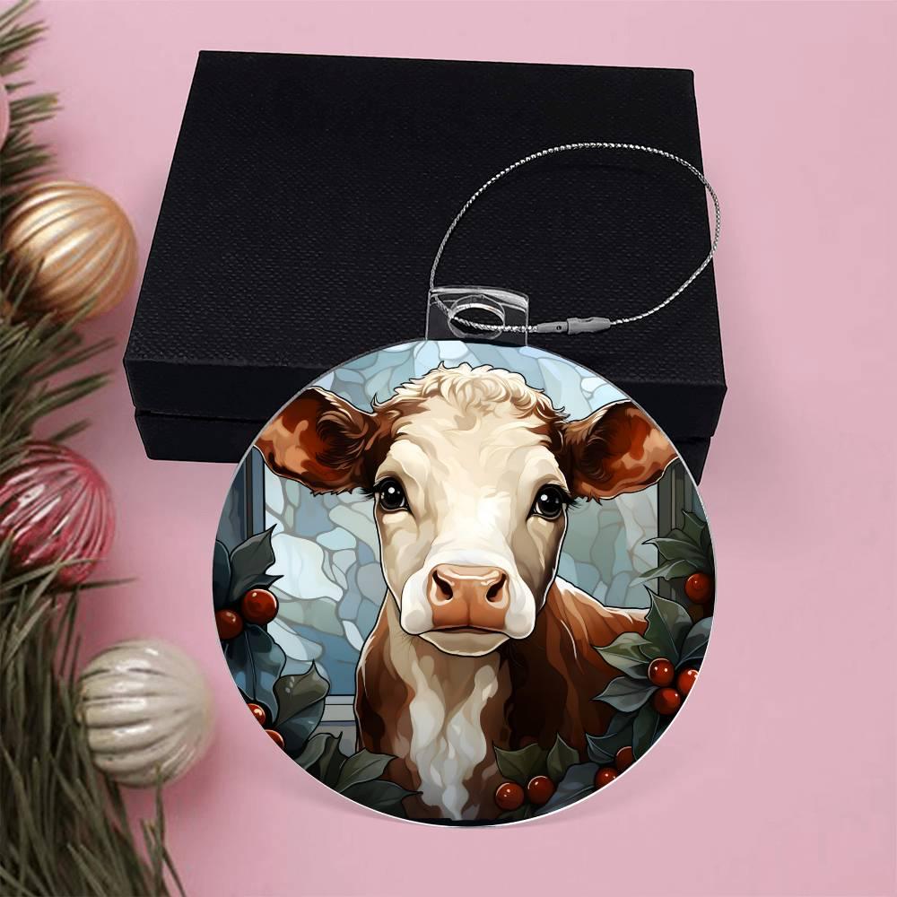 Cow Acrylic Keepsake Ornament