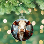 Cow Acrylic Keepsake Ornament