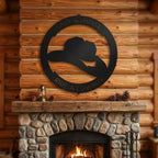 Personalized Cowboy Hat Metal Wall Art | Custom Ranch Name Sign | Western Metal Wall Decor | Rustic Farmhouse Wall Art | Made in USA