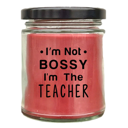 Gift for Teacher - I'm Not Bossy - Scented Soy Candle - Mallard Moon Gift Shop