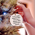 Crane Operator Gifts from Mom - Funny Circle Ornament for Christmas - Gifts for Crane Operator Friends