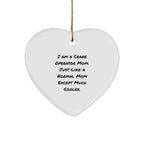 Crane Operator Mom Gifts Funny Heart Ornament for Christmas - Gifts from Men to Crane Operator Mom