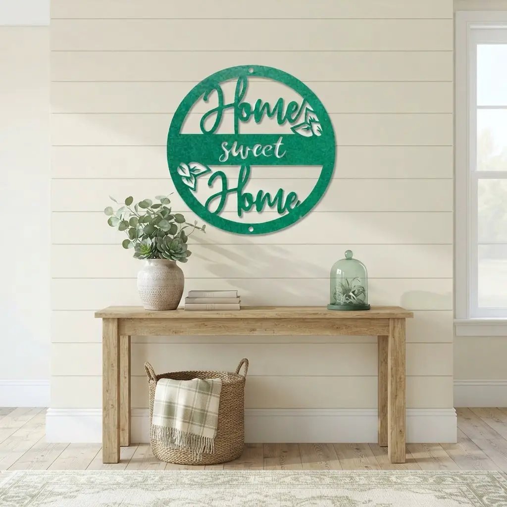 Home Sweet Home Metal Wall Art – Farmhouse & Rustic Decor