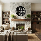 Home Sweet Home Metal Wall Art | Farmhouse Wall Decor | Rustic Home Sign | Modern Metal Wall Hanging | Made in USA
