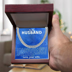 To My Husband - Making Memories - Cuban Link Chain Necklace