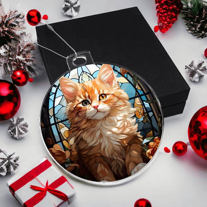 Cute Kitten Acrylic Keepsake Ornament