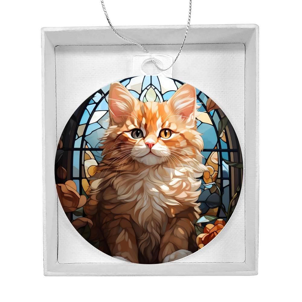 Cute Kitten Acrylic Keepsake Ornament