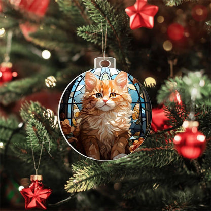 Cute Kitten Acrylic Keepsake Ornament