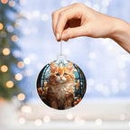 Cute Kitten Acrylic Keepsake Ornament