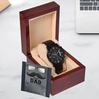 Gift for Dad - What I Learned From You Black Chronograph Watch